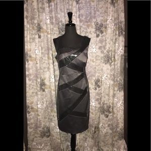 Gorgeous Gunmetal BodyCon Dress Sz 12 by Sangria